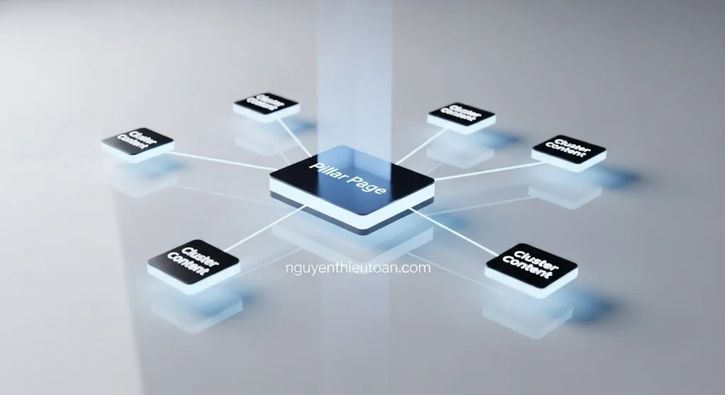 [nguyenthieutoan.com] Sơ đồ mô hình Cụm chủ đề (Topic Cluster)