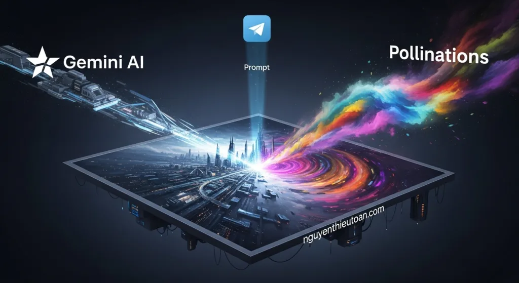 [Share n8n workflow] Bot tạo ảnh miễn phí với Telegram, Gemini và Pollinations trên n8n