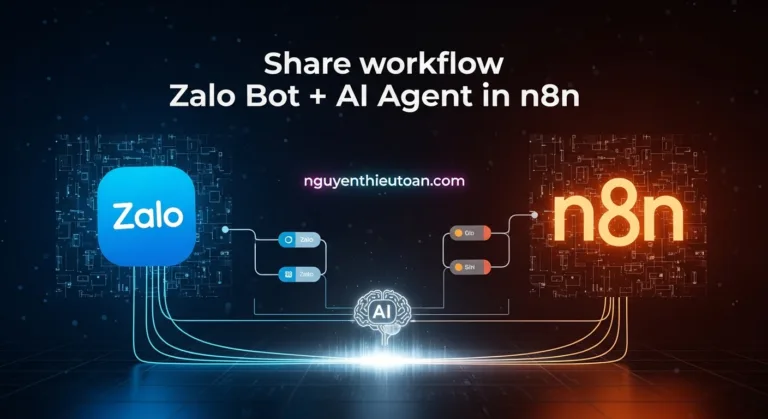[Share n8n workflow] Tạo trợ lý Zalo Bot ngay trên Zalo bằng Zalo Bot, AI Agent và n8n