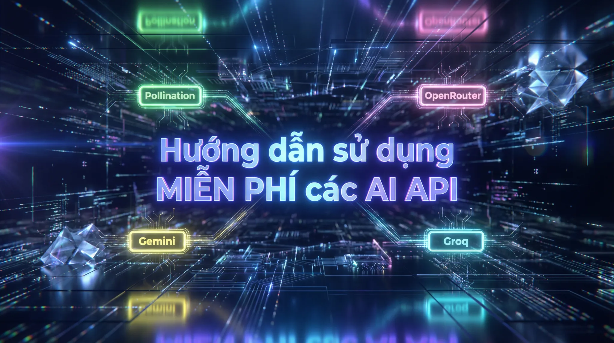 Hướng dẫn lấy free API cho các AI model hàng đầu hiện nay: Giải pháp thay thế Gemini khi bị giảm rate limit