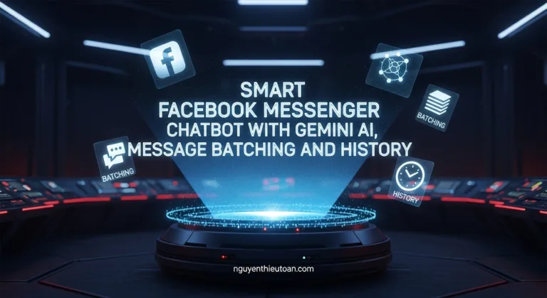 [Share n8n Workflow] Tạo Facebook Chatbot thông minh hơn với Gemini AI, n8n Data Table và kỹ thuật Gộp tin nhắn (Message Batching)