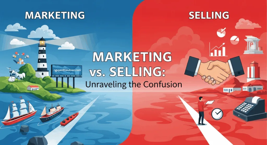 Marketing và Bán hàng: Làm rõ sự nhầm lẫn của nhiều chủ doanh nghiệp!