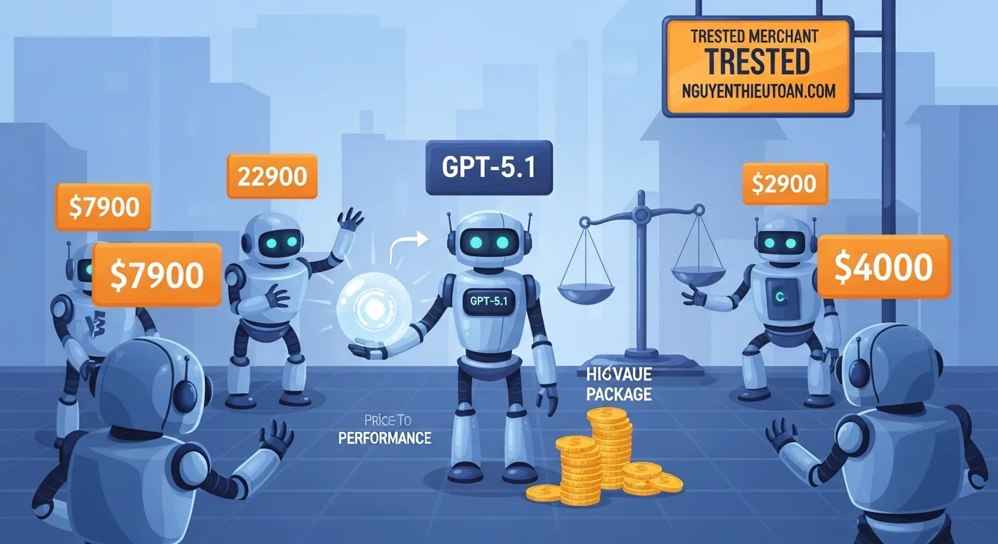 [nguyenthieutoan.com] Bảng so sánh giá cả và hiệu suất của GPT-5.1 với các đối thủ