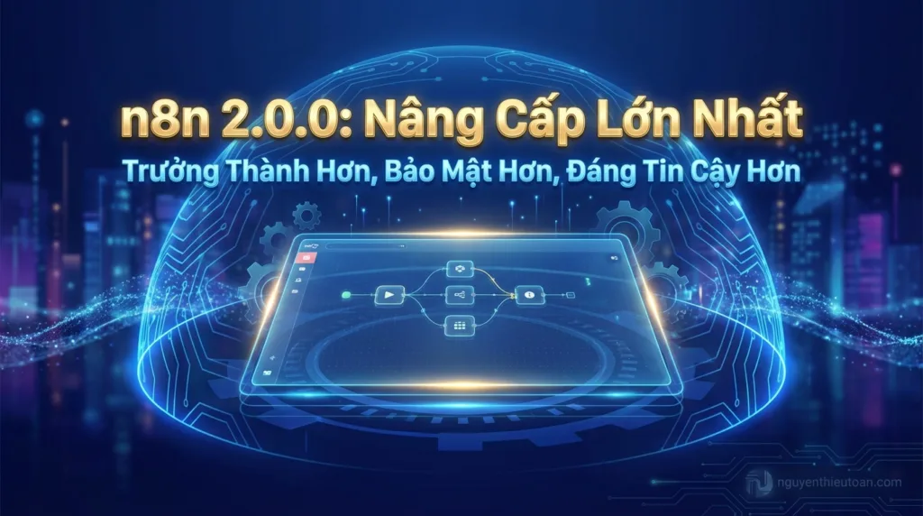 n8n phiên bản 2.0.0: Bản cập nhật lớn nhất kể từ v1.0 với Autosave, Canvas mới và các Breaking Changes quan trọng
