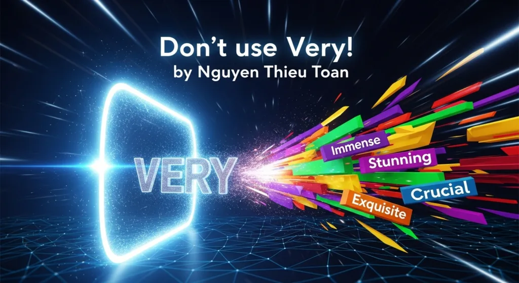 Don’t use “very…”! – Tạo từ đồng nghĩa cao cấp, nâng band tiếng Anh hiệu quả