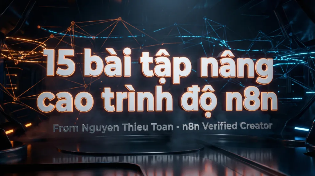 15 bài tập n8n giúp nâng cao trình độ nhanh chóng – trở thành n8n Creator!