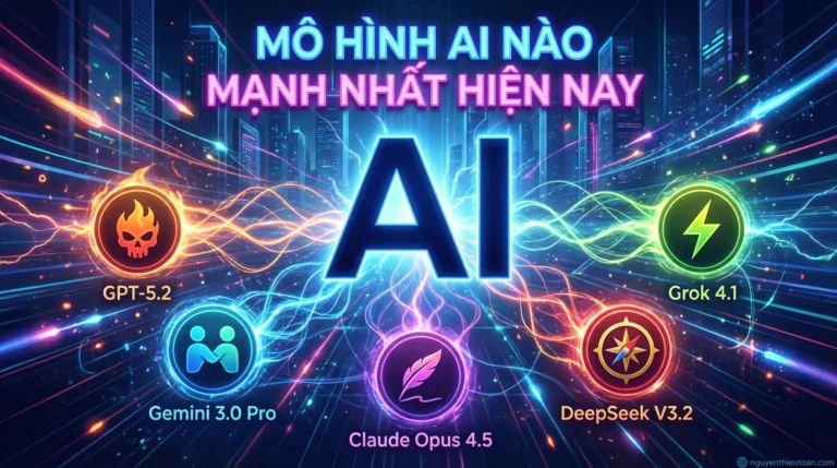 Mô hình AI nào mạnh nhất hiện nay? So sánh độ thông minh của ChatGPT, Gemini, Grok, Claude AI…