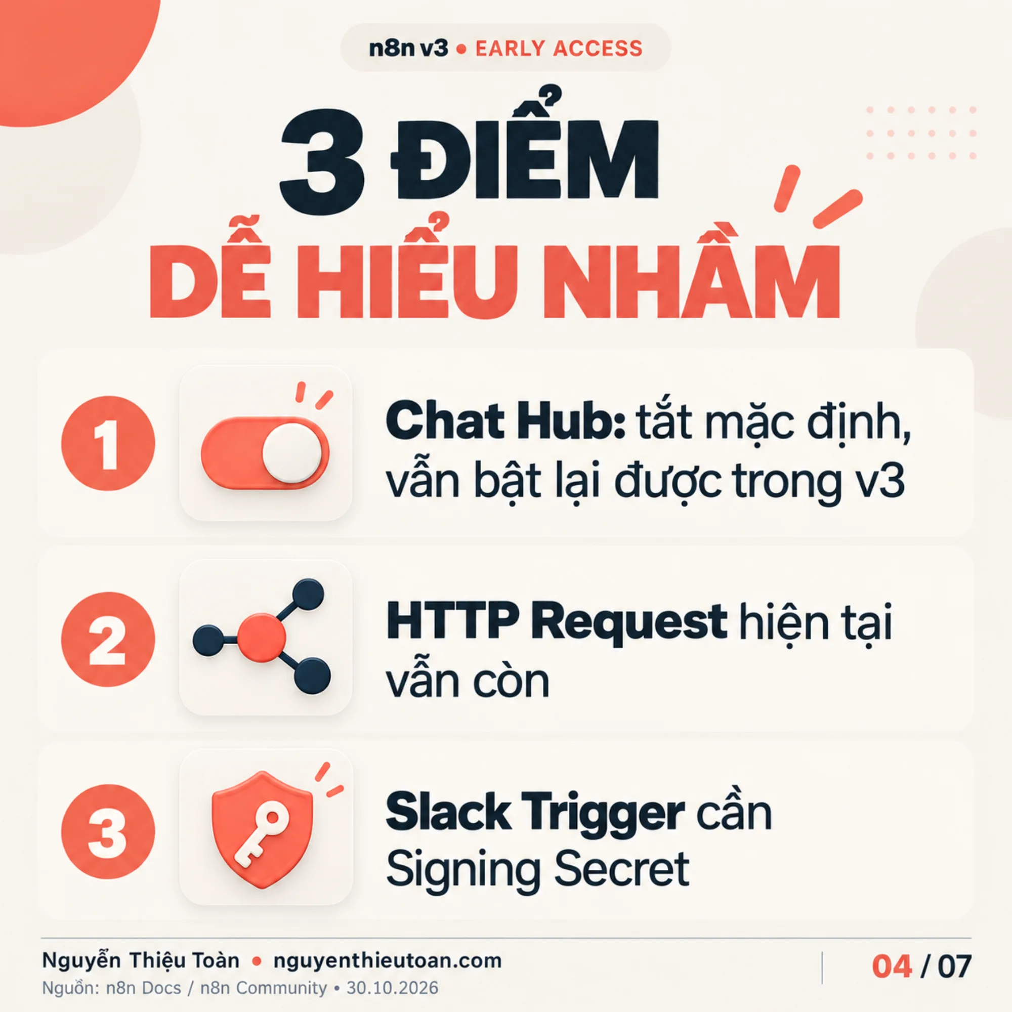 [nguyenthieutoan.com] n8n v3.0 3 điểm dễ hiểu nhầm: Chat Hub tắt mặc định, HTTP Request hiện tại vẫn còn, Slack Trigger cần Signing Secret